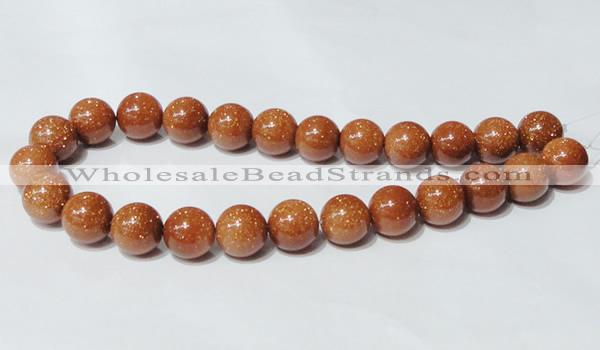 CGS54 15.5 inches 16mm round goldstone beads wholesale