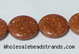 CGS76 15.5 inches 20mm coin goldstone beads wholesale