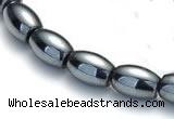 CHE01 16 inches 4*6mm rice shape hematite beads Wholesale