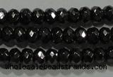 CHE102 15.5 inches 3*4mm faceted rondelle hematite beads wholesale