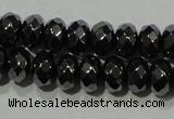 CHE103 15.5 inches 4*6mm faceted rondelle hematite beads wholesale