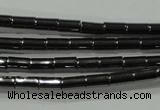 CHE120 15.5 inches 2*4mm tube hematite beads wholesale