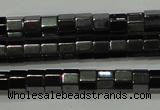 CHE125 15.5 inches 3*4mm faceted tube hematite beads wholesale