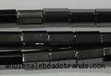 CHE126 15.5 inches 5*8mm faceted tube hematite beads wholesale