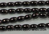 CHE136 15.5 inches 3*5mm rice hematite beads wholesale