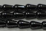 CHE146 15.5 inches 5*8mm teardrop hematite beads wholesale