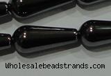 CHE149 15.5 inches 8*20mm teardrop hematite beads wholesale