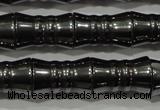 CHE207 15.5 inches 8*12mm bamboo hematite beads wholesale