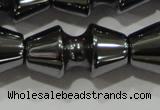 CHE210 15.5 inches 10*20mm dumbbell hematite beads wholesale