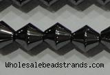 CHE212 15.5 inches 8*8mm bicone hematite beads wholesale