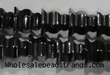 CHE241 15.5 inches 8*8mm tower hematite beads wholesale