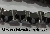 CHE243 15.5 inches 7*9mm bowknot hematite beads wholesale