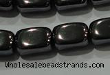 CHE249 15.5 inches 8*12mm cuboid hematite beads wholesale