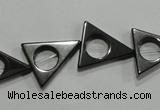 CHE300 15.5 inches 16*18mm triangle hematite beads wholesale