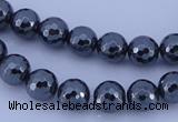 CHE33 16 inches 6mm faceted round hematite beads Wholesale