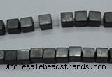 CHE415 15.5 inches 2*2mm cube matte hematite beads wholesale