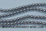 CHE421 15.5 inches 2mm round plated hematite beads wholesale