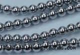 CHE424 15.5 inches 6mm round plated hematite beads wholesale