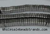 CHE569 15.5 inches 1*3*3mm square plated hematite beads wholesale