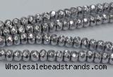 CHE732 15.5 inches 2*4mm faceted rondelle plated hematite beads