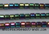 CHE780 15.5 inches 2*2mm drum plated hematite beads wholesale