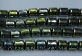 CHE789 15.5 inches 4*4.5mm drum plated hematite beads wholesale