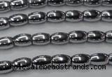 CHE793 15.5 inches 3*5mm rice plated hematite beads wholesale