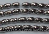 CHE794 15.5 inches 3*5mm rice plated hematite beads wholesale