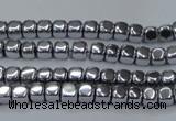 CHE850 15.5 inches 2*2mm dice platedhematite beads wholesale