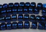 CHE872 15.5 inches 4*4mm dice platedhematite beads wholesale