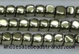 CHE876 15.5 inches 3*3mm dice plated hematite beads wholesale