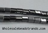 CHE895 15.5 inches 3*3mm faceted tube hematite beads wholesale