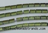 CHE957 15.5 inches 2*4mm cuboid plated hematite beads wholesale