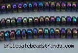 CHE969 15.5 inches 2*4mm rondelle plated hematite beads wholesale