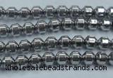 CHE972 15.5 inches 4*4mm plated hematite beads wholesale