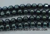 CHE976 15.5 inches 4*4mm plated hematite beads wholesale