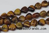 CHG05 15.5 inches 8*8mm heart yellow tiger eye beads wholesale