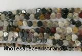 CHG103 15.5 inches 6mm flat heart ocean jasper gemstone beads wholesale