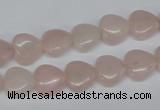 CHG25 15.5 inches 10*10mm heart rose quartz beads wholesale