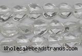 CHG92 15.5 inches 10*10mm faceted heart white crystal beads wholesale