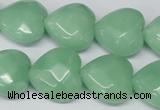 CHG95 15.5 inches 18*18mm faceted heart amazonite beads wholesale