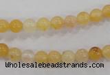 CHJ02 15.5 inches 6mm round honey jade stone beads wholesale