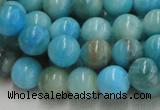 CHM02 16 inches 12mm round blue hemimorphite beads wholesale