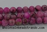 CHM220 15.5 inches 4mm round dyed hemimorphite beads wholesale