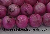 CHM225 15.5 inches 14mm round dyed hemimorphite beads wholesale