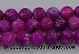 CHM229 15.5 inches 6mm round dyed hemimorphite beads wholesale