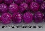 CHM232 15.5 inches 12mm round dyed hemimorphite beads wholesale