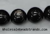 CHS04 15.5 inches 18mm round natural hypersthene gemstone beads