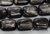 CHS91 15.5 inches 13*18mm rectangle natural hypersthene beads