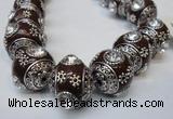 CIB194 19mm round fashion Indonesia jewelry beads wholesale